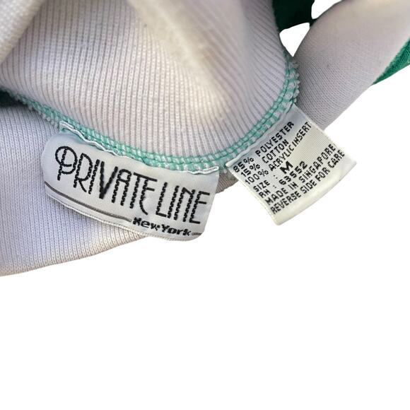 Vintage 80’s Ugly Christmas Sweater Sweatshirt Knit Panel Christmas Trees Medium - Picture 5 of 6